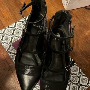 Black womens flats size 8